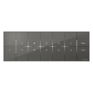 2 Fan, 4 ON/OFF Switch, 1 Dimmer, 2 scene I Sense Grey