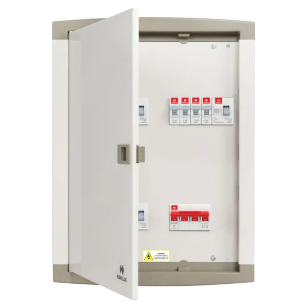 Per Phase Isolation Horizontal DB 2+6 Way (QVE Series suitable for MCB / RCCB / Isolator as incomer)